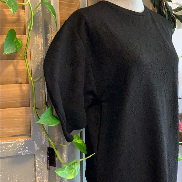 Zara Collection black bubble sleeve midi dress🦜 - Picture 4 of 11